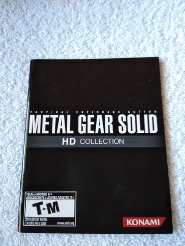 Manual Do Game Metal Gear Solid Hd Collection Ps3 *** Leia