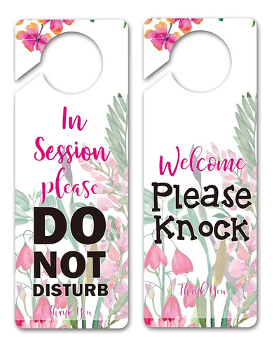 In Session Funny Flower Do Not Disturb Door Hanger Sign...