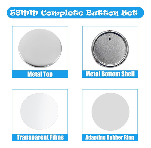 Suministros De Llaveros Button Maker, Kit Para Hacer Alfiler