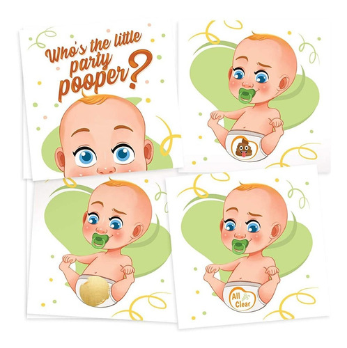 Stikers Para Decoracionesde Baby Shower Para Niños Y Niñas