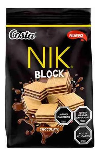 Galleta Oblea Chocolate Nik Block 160gr