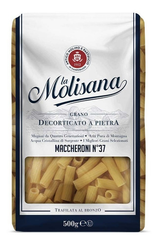 Pasta Italiana La Molisana Maccheroni 500g Italia - Pack X 6