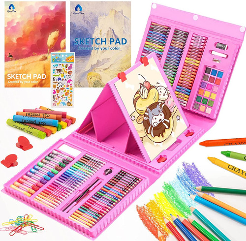 Kit Acuarela Lápices Niños Kit De Dibujo Y Pintura 240 Pzas