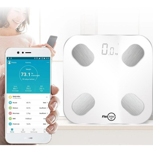 Balança Corporal Digital Smart Bioimpedância Bluetooth App
