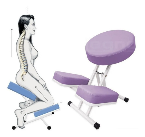 Imagem 1 de 8 de Cadeira Ergonômica De Joelho Postural /yoga - Kneeling Chair