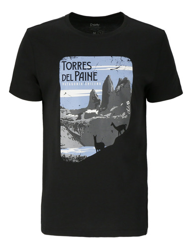 Polera Hombre Torres Negro Doite