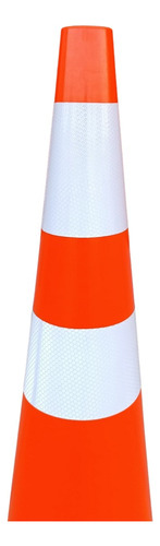 Cono De Tránsito 90cm Con Base De Caucho Qrubber
