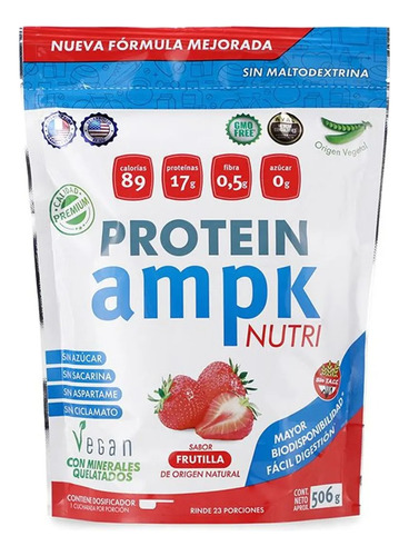 Ampknutri Protein Vegan Frutilla