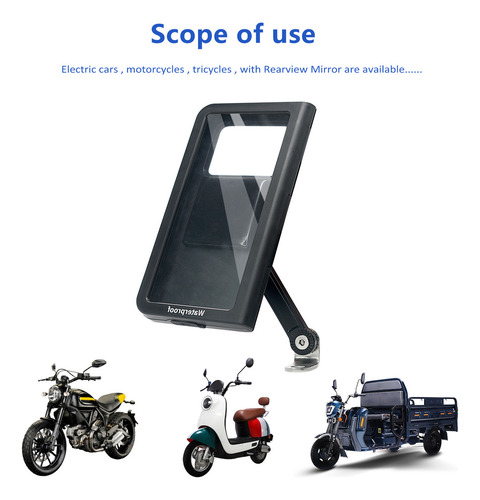 Soporte Para Teléfono Con Espejo Ajustable, Impermeable, Tel