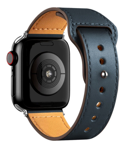 Correa Manilla Pulso Cuero Genuino Para Apple Watch 38 A 45