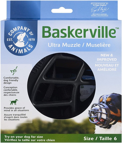 Imagen 4 de 7 de Bozal Baskerville Ultra Muzzle Perro Talle 6