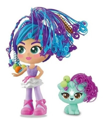 Muñeca Curli Girls Rosli + Koda Ballerina El Pehuen