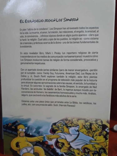 Libro El Evangelio Según Los Simpson Nuevo.