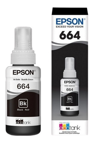 Botella Epson T664120-al Black Ink