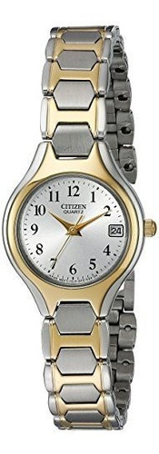 Reloj De Dos Tonos Citizen Para Mujer Con Fecha, Eu A