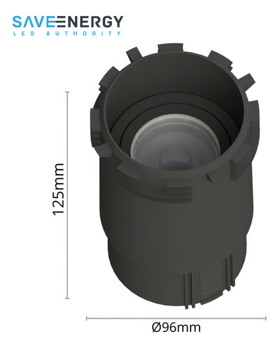 Spot Embutir No Frame Gravity Ar70 Preto Save Energy 127/220V