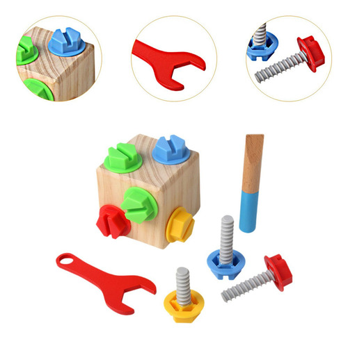 Nuevo Juego De Herramientas De Madera Diy Tuerca Ensamblaje