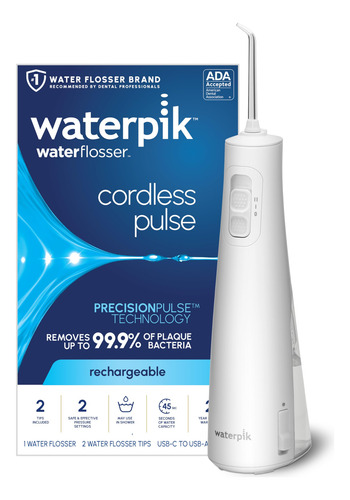Water Flosser Waterpik Cordless Pulse Recarregável Wf-20 Whi