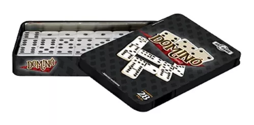 Dominó Dominoes Profissional com 28 Peças 9mm + Baralho MB Teach com 108  Cartas