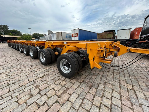 Carreta Prancha Modular Linha De Eixo Biseli - 12 Eixos