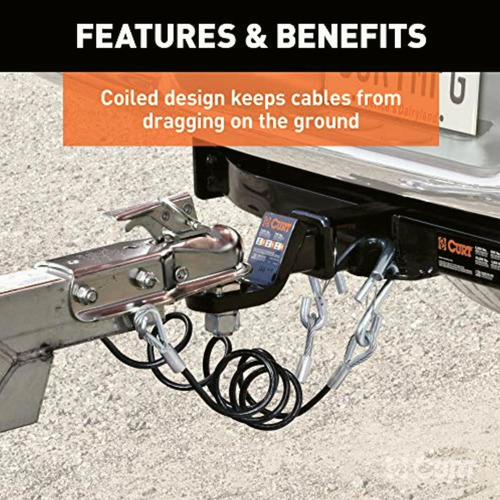 Curt 80176 Cables De Seguridad Para Remolque Con