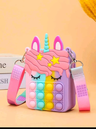 Bandolero Cartera Pequeña Unicornio Niñas Pop It