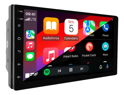 Central Multimidia 7 Polegadas Quad 4/128gb Android Gps | Frete grátis