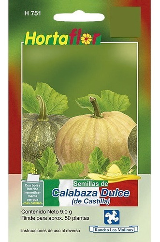 Semilla De Calabaza Dulce De Castilla 9g, 35 Semillas Aprox