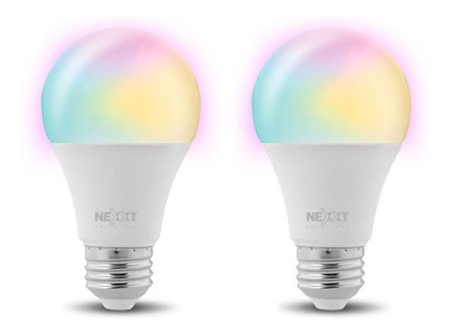 Paquete De 2 Focos Inteligentes Nexxt Home Led Rgb 