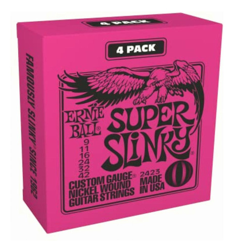 Ernie Ball Super Slinky Nickel Wound Electric Guitar Strings