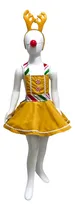 Comprar Disfraz Vestido Reno Jengibre Navidad Niña Pastorela Duende Elfo Santa Claus Grinch