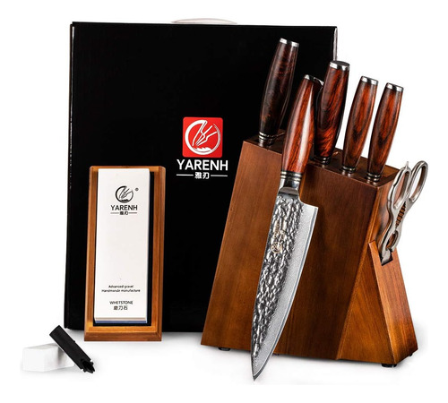 Juego De Cuchillos De Cocina, 8 Cuchillos Profesionales De D