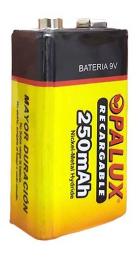 Bateria 9v Recargable De 250mah, Para Micros Vhf, Tens,nuevo
