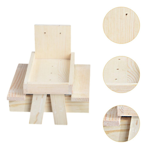 Comedero Para Ardillas, Mesa Colgante Para Pájaros, Madera