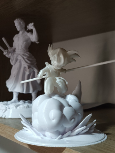 Impressão 3d Goku Kid Na Nuvem Voadora
