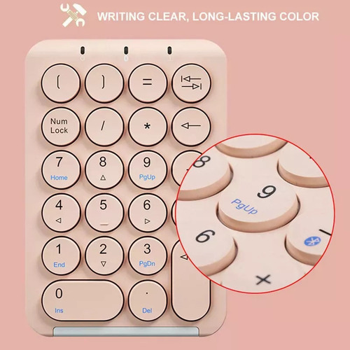 Teclado Numérico Inalámbrico Teclado Numérico Teclas Redonda