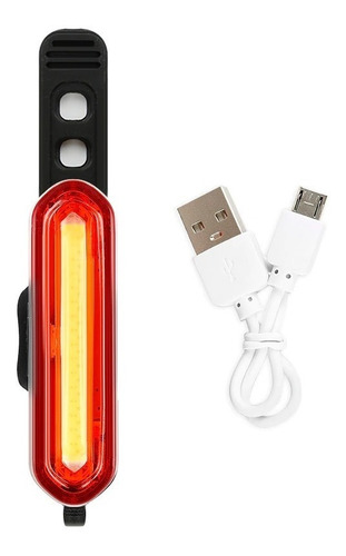 Imagen 9 de 10 de Luz Led Trasera Recargable Bicicleta
