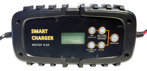 Cargador Batería Inteligente 6v-12v  6.5a