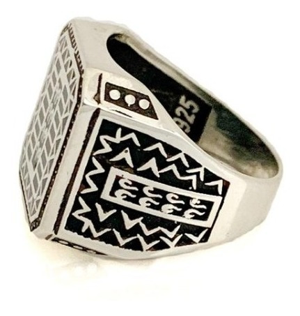 Anillo Turco Plata925 Para Hombre Hecho A Mano Estambul Joya