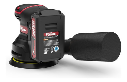 Lijadora Orbital Inalámbrica Hyper Tough Lithium-ion Color Negro Frecuencia