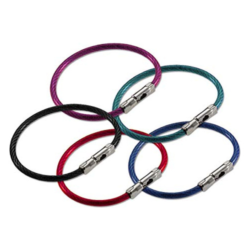 Lucky Line - Llavero Con Cable Flex-o-loc De 5 Pulgadas, Ace