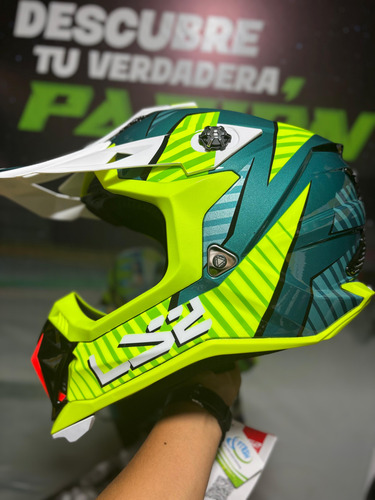 Casco Para Cross Ls2 Mx700 Astro Cobalto/amarillo