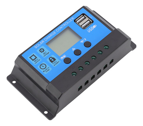 Panel De Puerto Usb Dual De 12 V 24 V Con Controlador Solar