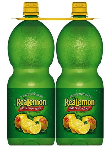 2 Realemon Jugo De Limón 1.42 L X 2u - Ml A $23