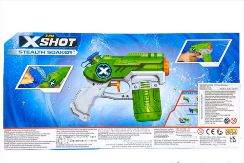 Imagen 7 de 10 de X-shot Stealth Soaker 2 Pistolas Agua Lanza 5m 01227 Bigshop