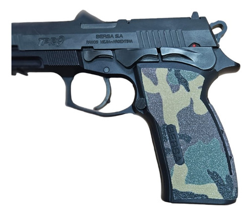 Alfa Grip Camuflado Tpr 9/bp, Glock, Beretta, Tanfoglio ,.- Verde