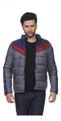 Jaqueta Puffer Masculina Zíper Nylon Bobojaco Inverno Rf2304