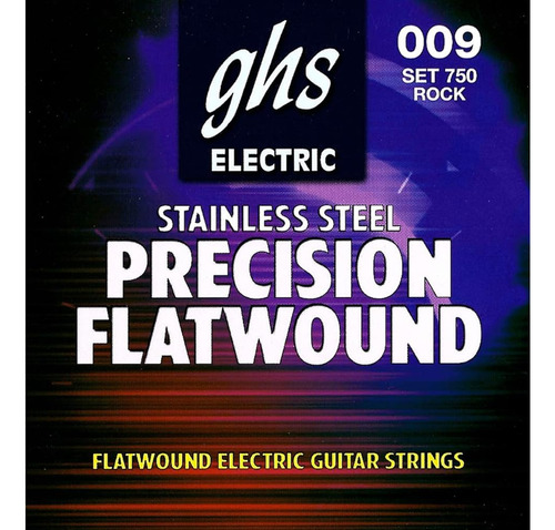 Ghs Precision Flats Flatwound String Set Para Guitarra Eléct
