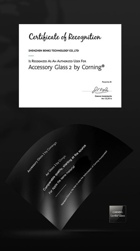 Mica Protector Corning® Glass Benks Para iPhone XS Max 6.5