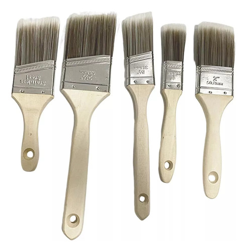 5 Pinceles Profesionales Compatibles Para Pintura De Pared